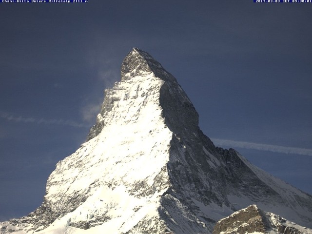 Matterhorn with fresh snow on March 3d 2017